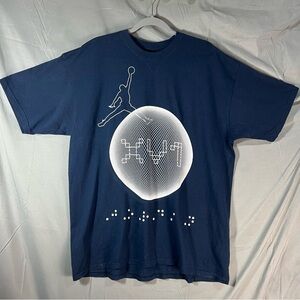 Vintage 2001 Jordan16 Navy Graphic T-Shirt with White Print XL